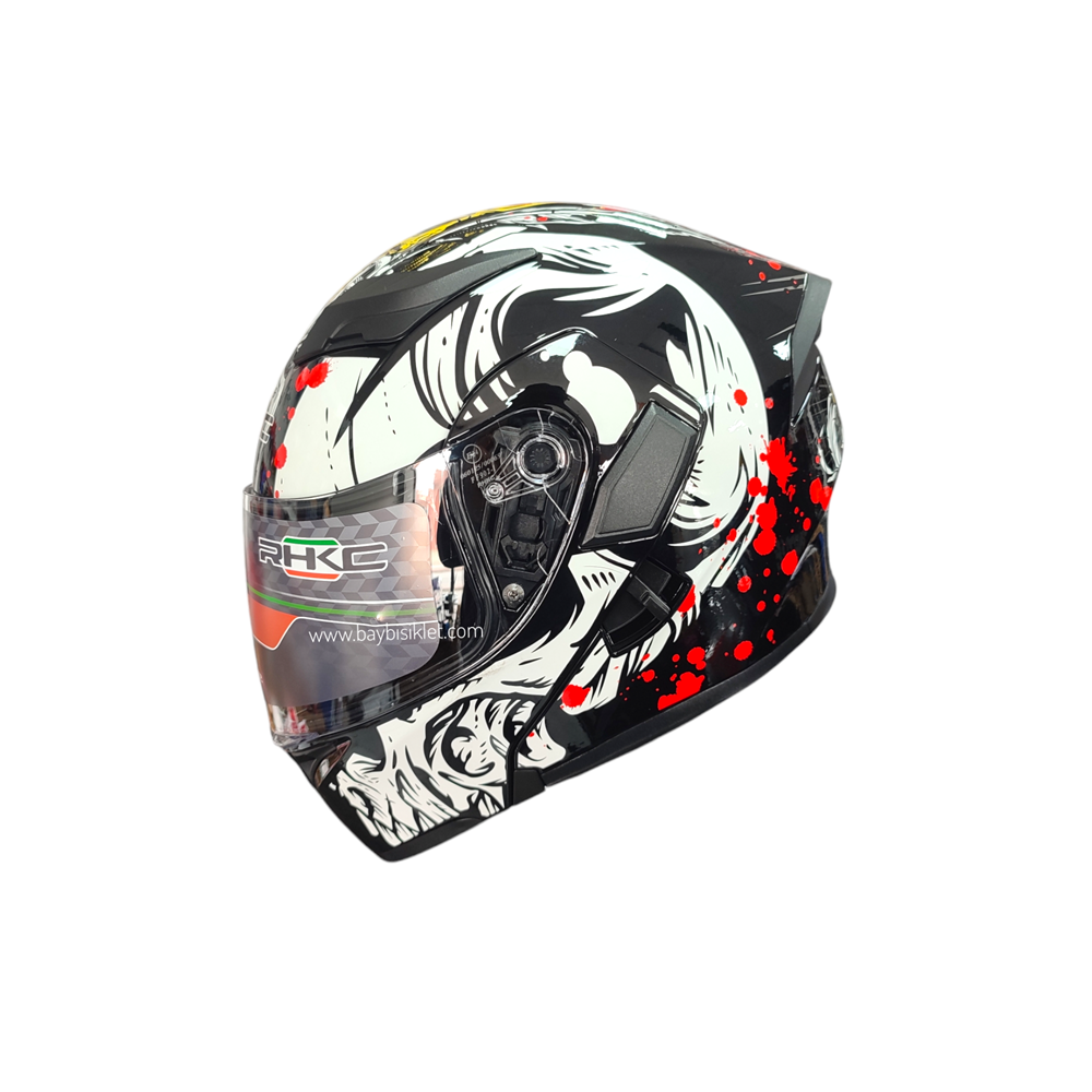 ÇENE AÇILIR VİZÖRLÜ KASK KC KURU KAFA