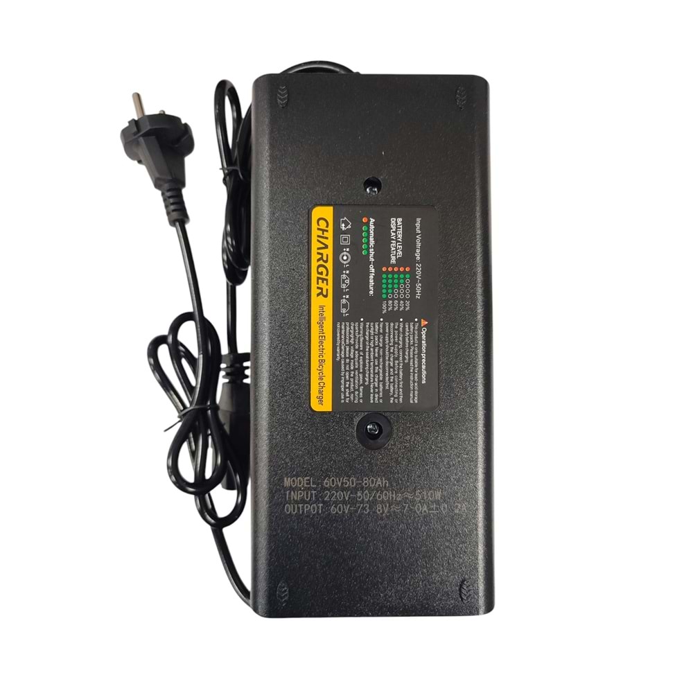 Elektrikli Bisiklet Şarj Aleti 60 V / 50-80 AH