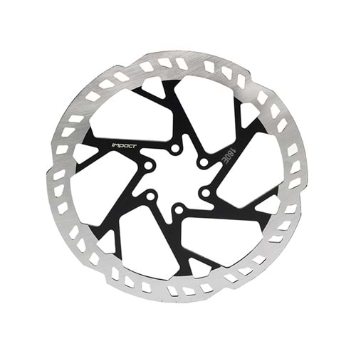 Disk Rotor 180 mm 6 Vidalı Kartlı 2.3 mm Kalın Siyah İMPACT