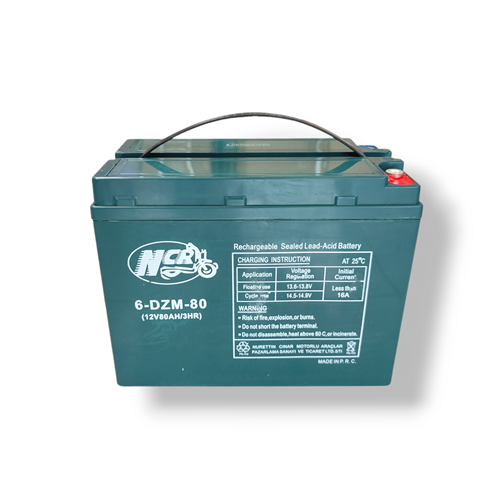 Akü 12V 80A Elektrikli Bisiklet ( 3 Tekerli Kasalı )