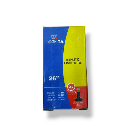 26*1.95/2.125 İç Lastik Uzun Sibop MEGHNA