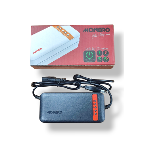 Elektrikli Bisiklet Şarj Aleti 48 V / 14 AH (Devre Kesicili) MONERO