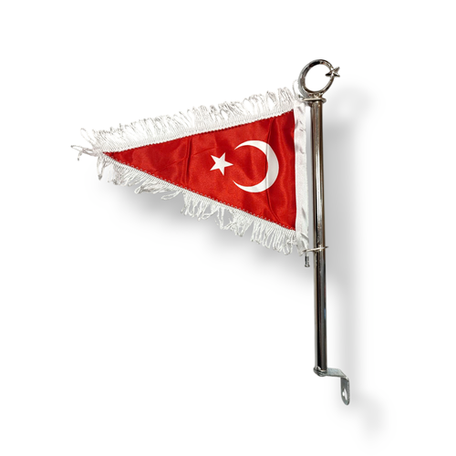Bayrak Direkli Motosiklet Model BEYAZ