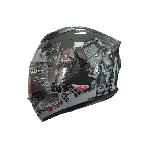 KC KAPALI VİZÖRLÜ KASK FRANKENSTEIN'S MONSTER