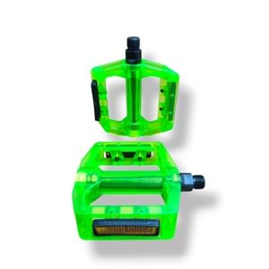Mtb Geniş Pedal Şeffaf Bilyalı Yeşil